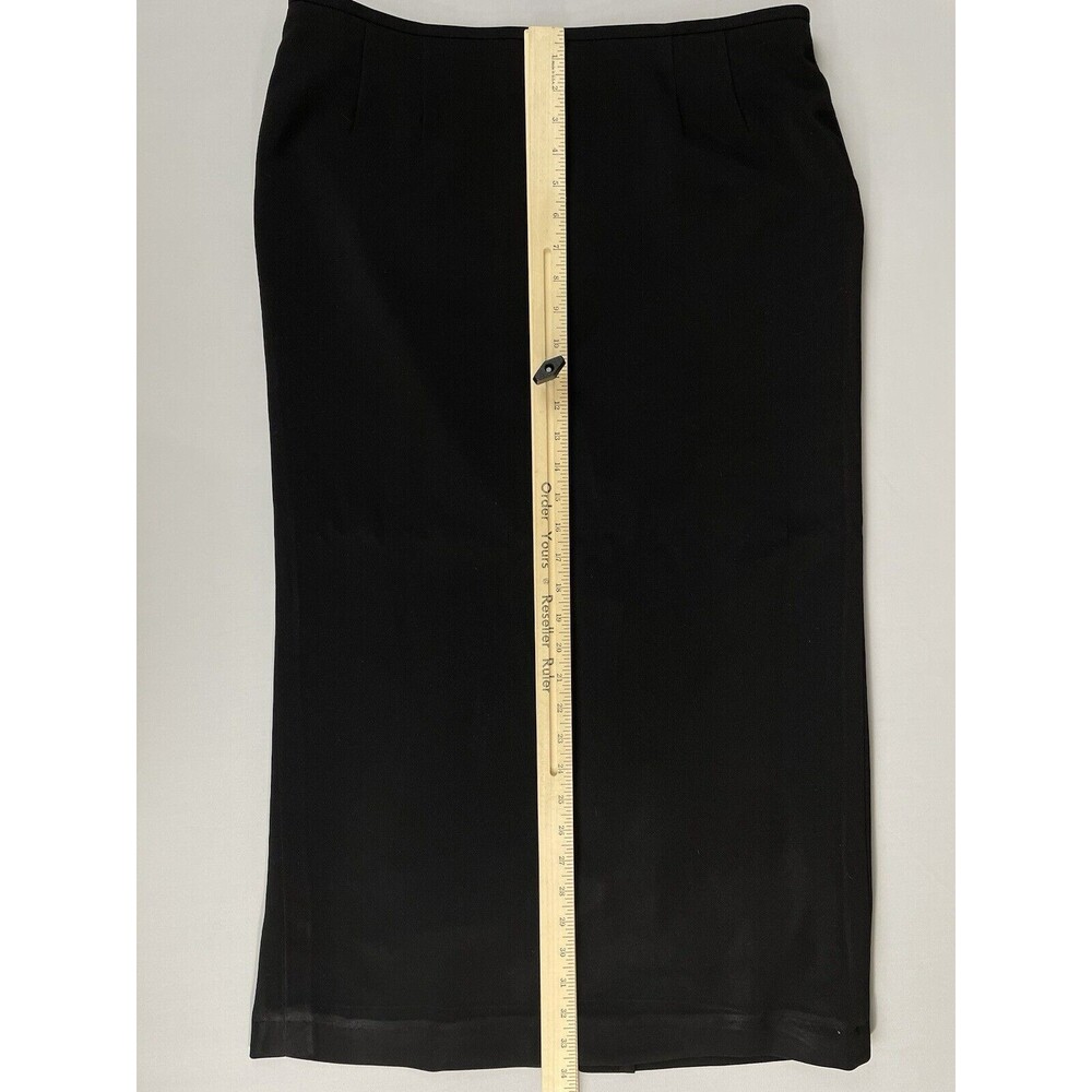 TAHARI ARTHUR S. LEVINE Long Skirt Business Suit Women’s 14 Black Vintage - Picture 15 of 16